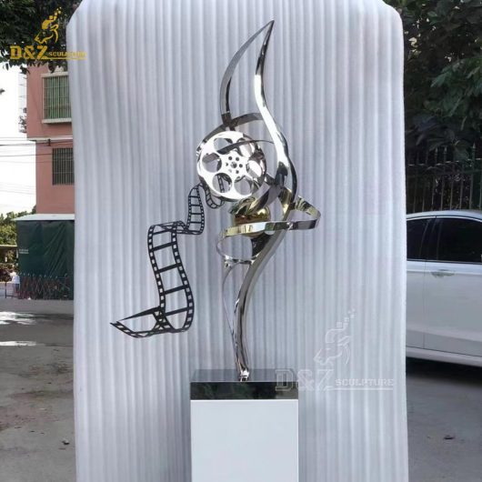 metal bird sculptures for the garden stainless steel abstract bird sculpture DZM 1241