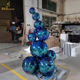 stainless steel art ball abstract garden ball sculpture modern design DZM 1233 (1)