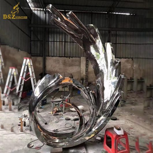 stainless steel circle art modern outdoor abstract circle sculpture for sale DZM 1243 (9)