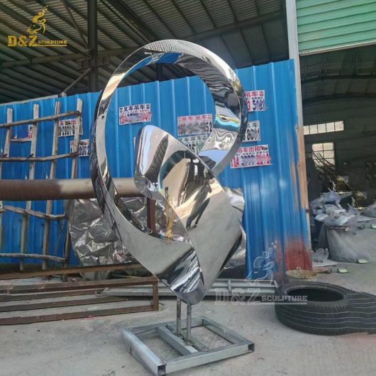 stainless steel scullpture art modern outdoor design for sale DZM 1228 (6)