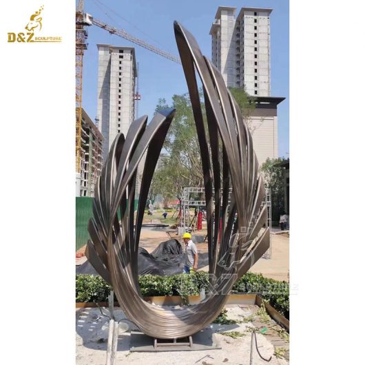 stainless steel garden modern abstract sculpture metal for sale DZM 1293 (6)