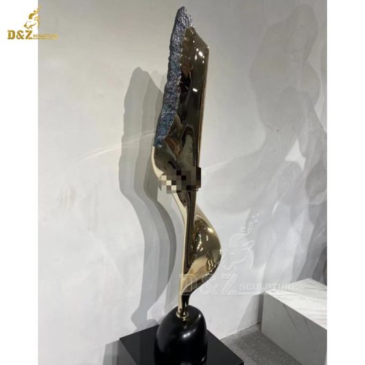 stainless steel art abstract mirror finishing sculpture for home decorate DZM 1356