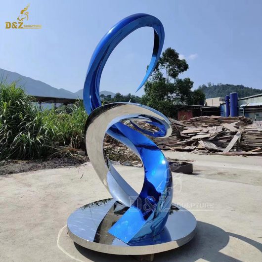 stainless steel art metal modern abstract sculpture for sale DZM 1354 (3)