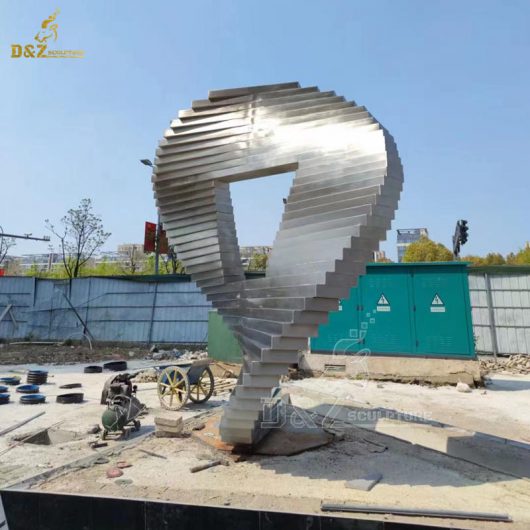stainless steel art modern sculpture metal abstract art sculpture for garden decorate DZM 1366 (3)