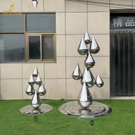 stainless steel sculpture water drop sculpture modern sculpture for sale DZM 1350
