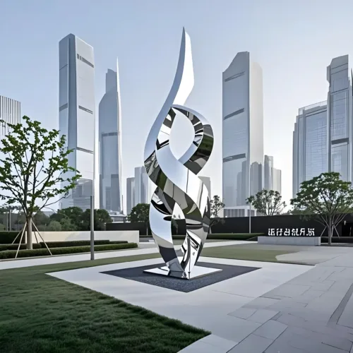 Modern Metal Abstract Sculpture| Large Outdoor Art for Sale DZN-23-2