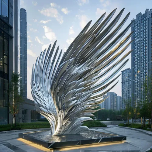 Giant Metal Wings Sculpture | Angel Victory Eagle Wings DZN-17-2