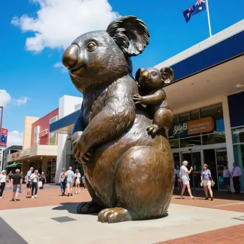 Giant Bronze Koala Bear Statue – Outdoor Animal Sculpture DZN93-1