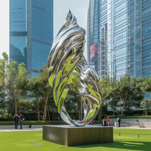 Metal Abstract Tornado Sculpture| Spiral Sculpture DZN-15-2