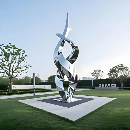 Modern Metal Abstract Sculpture| Large Outdoor Art for Sale DZN-23-1