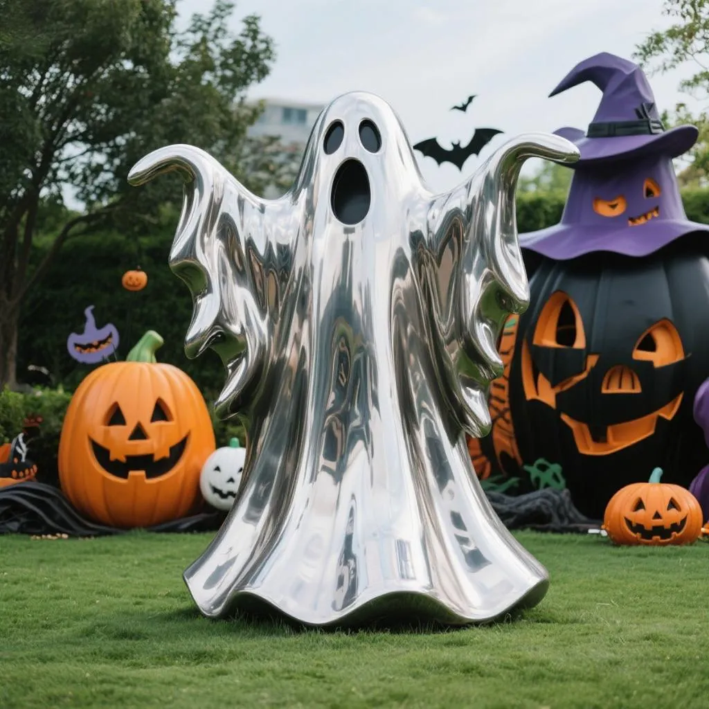 Outdoor Metal Halloween Ghost Statue Haunted House DZN-29-1