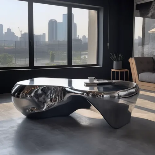 Metal Cool Office Desk Sculpture| High End Resolute Art DZN-25-2
