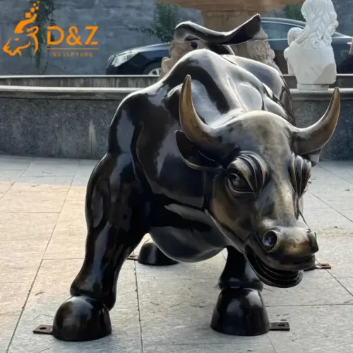 Large Bronze Bull Statue Wall Street for Sale DZN142-1
