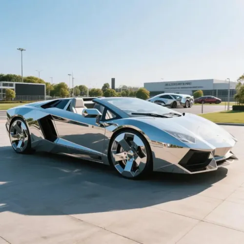 Custom Metal Car Sculptures for Sale - Geometric Abstract Art DZN169-2