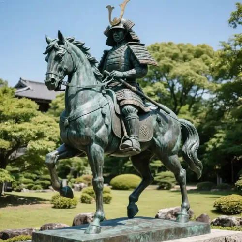 Large Bronze Samurai on Horse Statue for Sale DZN179-2