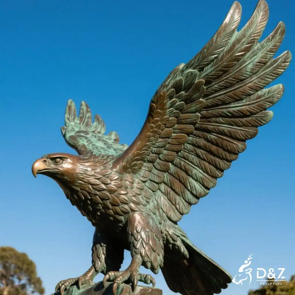 Bronze Giant Haast's Eagle Sculpture NZ Birds DZN269-1