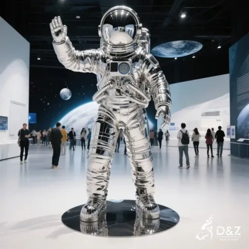 Custom Metal Astronaut Sculpture Futurist Space Art DZN274-1 Custom Metal Astronaut Sculpture Futurist Space Art DZN274-1