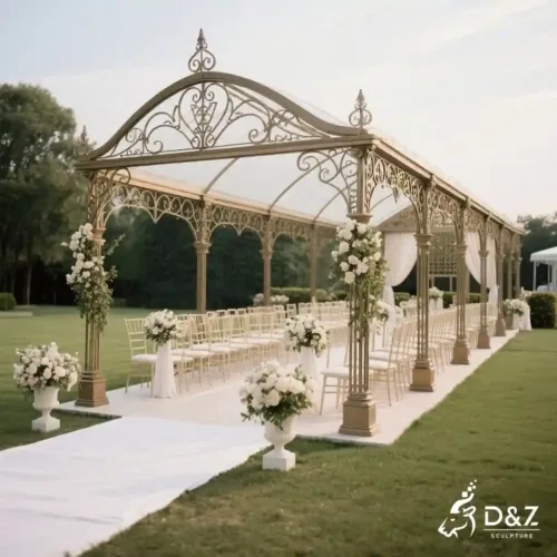 European Style Metal Garden Wedding Gazebo Ceremony Decor DZN250-1