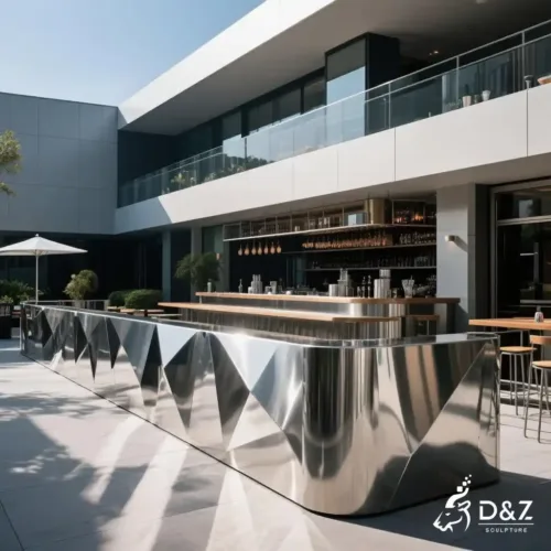 Hollow Metal Railing Fence - Custom Safety Barrier DZN265-2