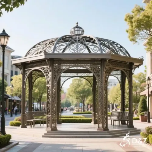 Classic Metal Gazebo Pavilion | Outdoor Sun Shade DZN247-5