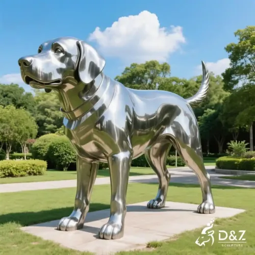 Outdoor Labrador Retriever Sculpture Lab Dog Statue DZN290-5