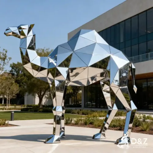 Geometric Metal Camel Sculpture Modern Outdoor Art DZN282-9 Geometric Metal Camel Sculpture Modern Outdoor Art DZN282-9