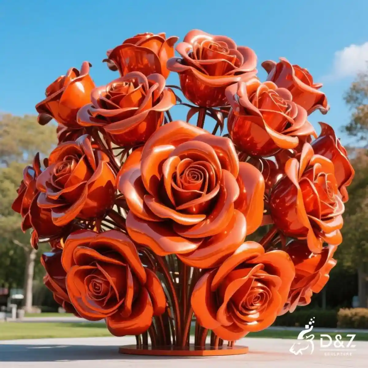 11 Timeless Rose & Classic Flower Sculptures for Garden Art