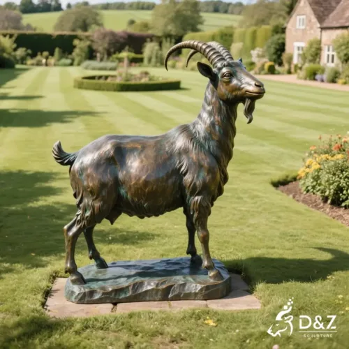 Large bronze bighorn sheep statue, cast by lost-wax method, outdoor and indoor decoration-6