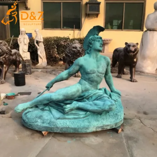 Custom Greek Achilles bronze statue, cast by lost-wax method, outdoor and indoor decoration-3