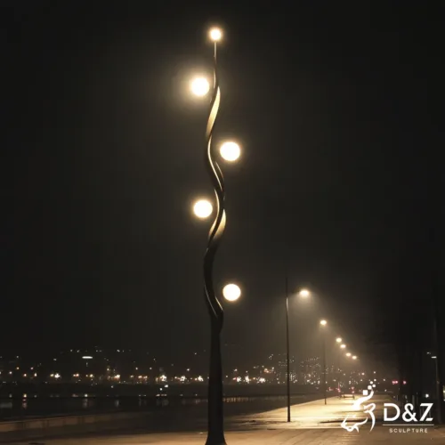 Modern Artistic Street Lamp Post Light Sculpture for City DZN420-2