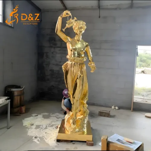 Famous Brass Hebe Goddess Statue of Youth and Elegance for Sale DZN404-2