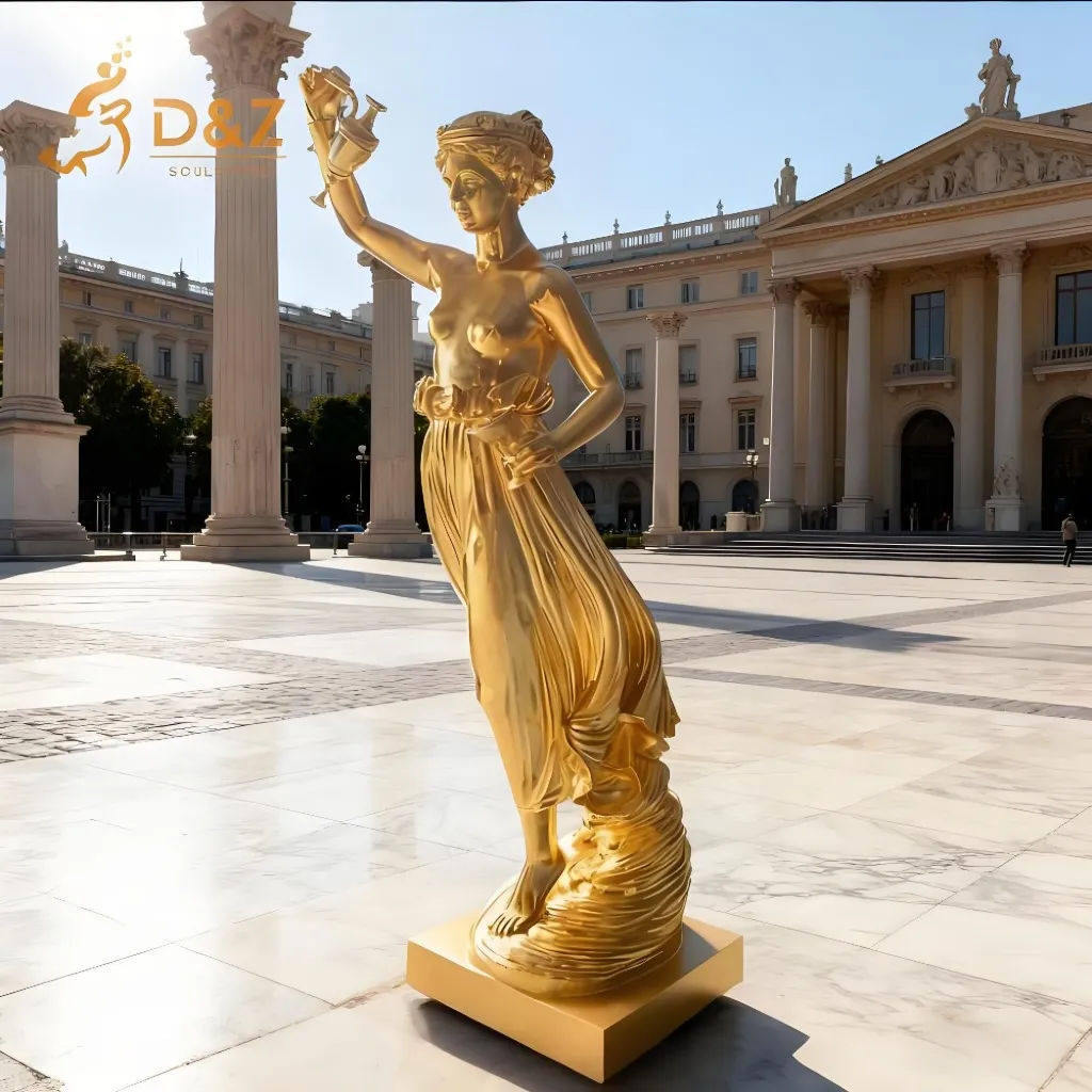 Famous Brass Hebe Goddess Statue of Youth and Elegance for Sale DZN404-7