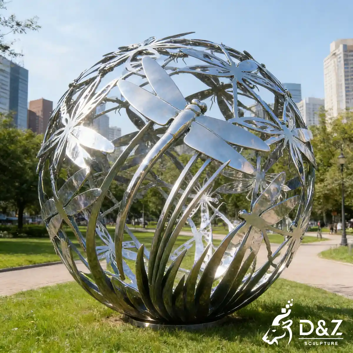 16 Stunning Large Metal Dragonfly Sculptures for Outdoor Gardens: 2026 Trending Designs by D&Z Art Sculpture-14