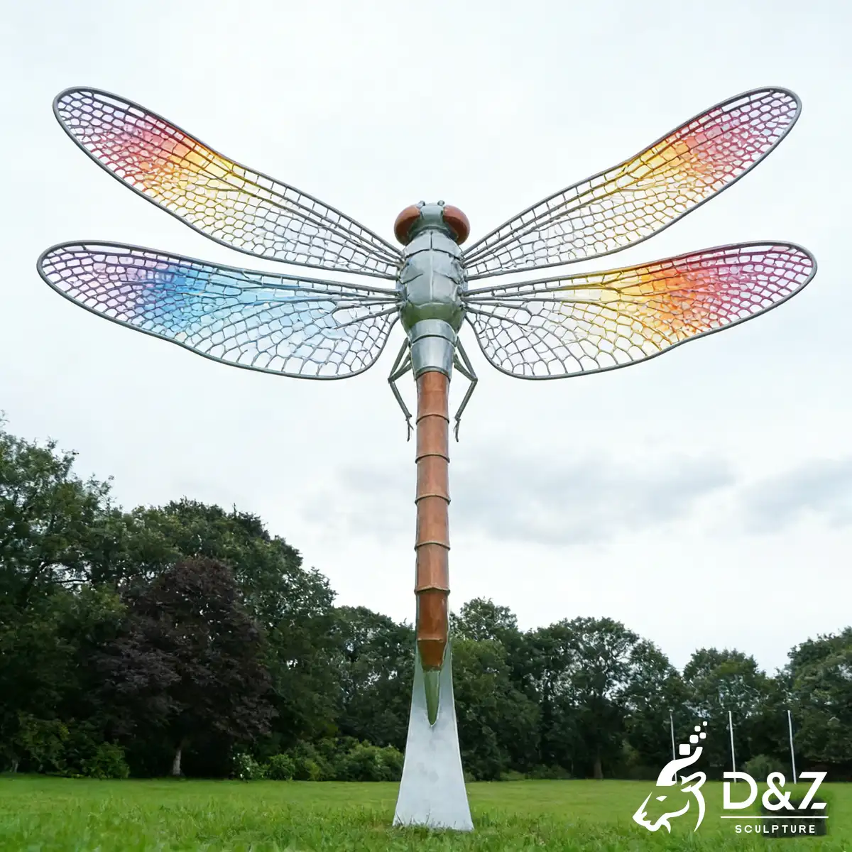 16 Stunning Large Metal Dragonfly Sculptures for Outdoor Gardens: 2026 Trending Designs by D&Z Art Sculpture-6
