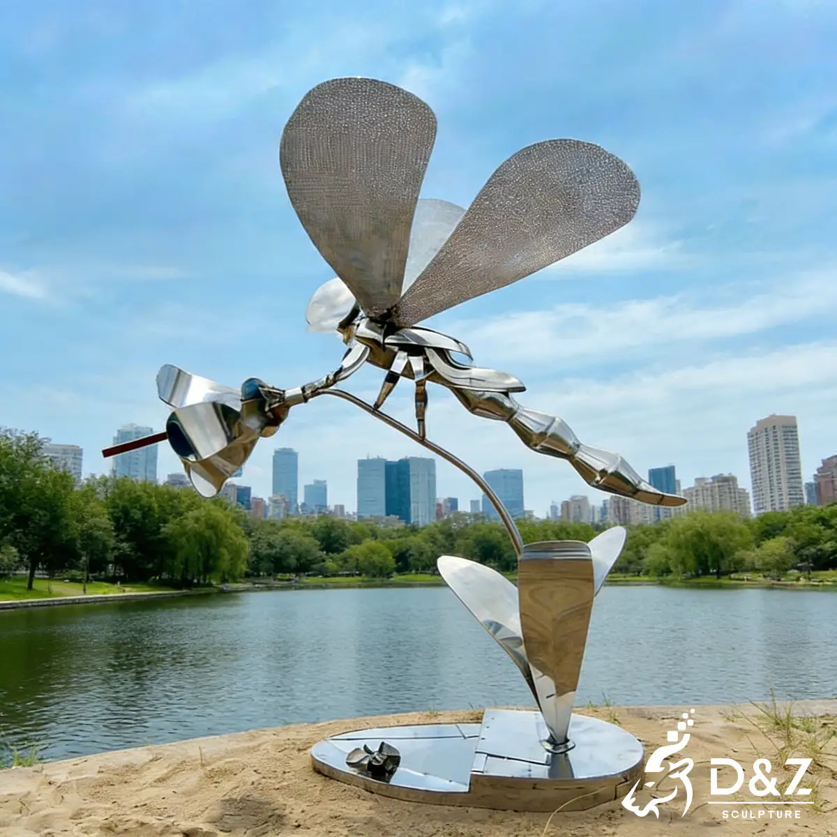 16 Stunning Large Metal Dragonfly Sculptures for Outdoor Gardens: 2026 Trending Designs by D&Z Art Sculpture-9