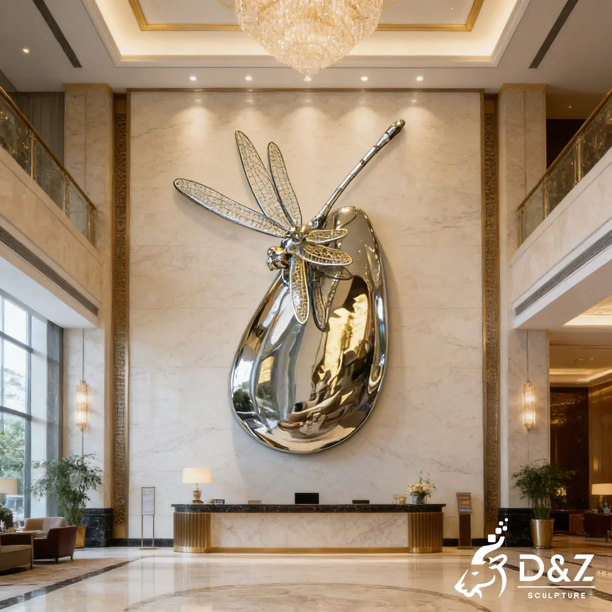 16 Stunning Large Metal Dragonfly Sculptures for Outdoor Gardens: 2026 Trending Designs by D&Z Art Sculpture-4