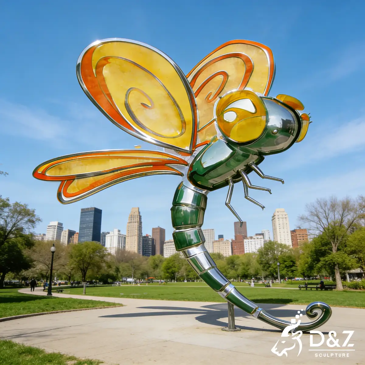 16 Stunning Large Metal Dragonfly Sculptures for Outdoor Gardens: 2026 Trending Designs by D&Z Art Sculpture-16