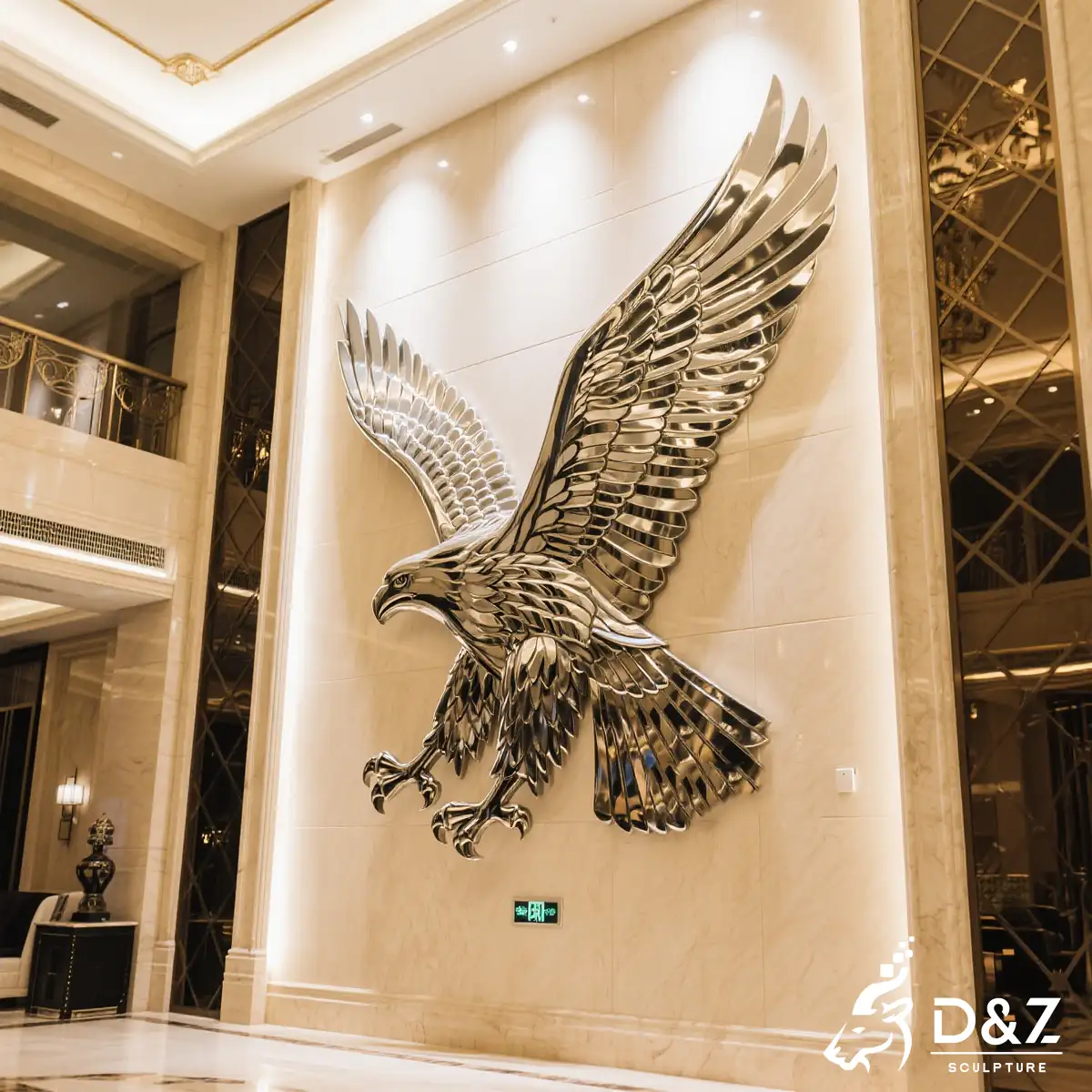 16 Large Flying Outdoor Eagle Sculptures of Power and Art-eagle wall sculpture 16 Large Flying Outdoor Eagle Sculptures of Power and Art-eagle wall sculpture