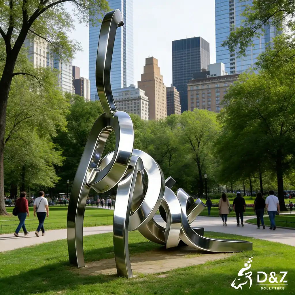 Large Mirror Metal Abstract Cat Sculpture for Garden DZN474-8 Large Mirror Metal Abstract Cat Sculpture for Garden DZN474-8