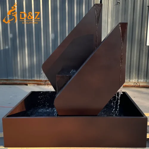 Modern Outdoor Geometric Copper Water Fountain for Sale DZN493-1