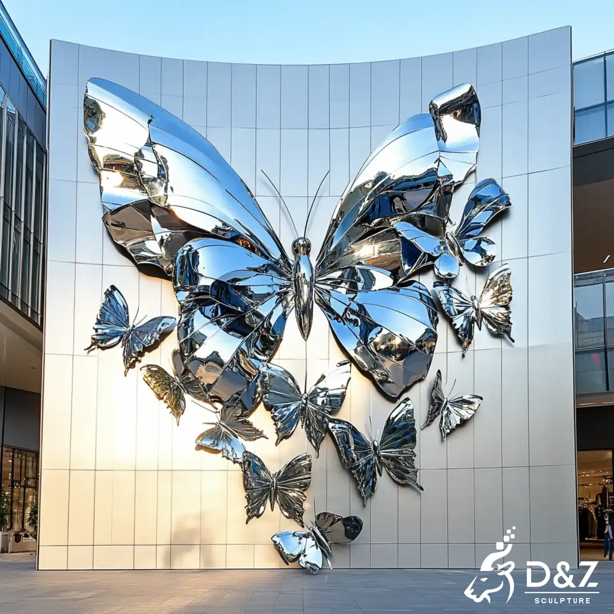 20 Inspiring Large Metal Butterfly Sculpture Garden Designs