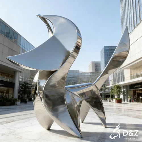Custom Large Metal Abstract Dog Sculpture Outdoor Art DZN487-8