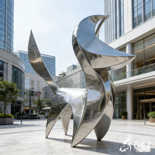 Custom Large Metal Abstract Dog Sculpture Outdoor Art DZN487-4