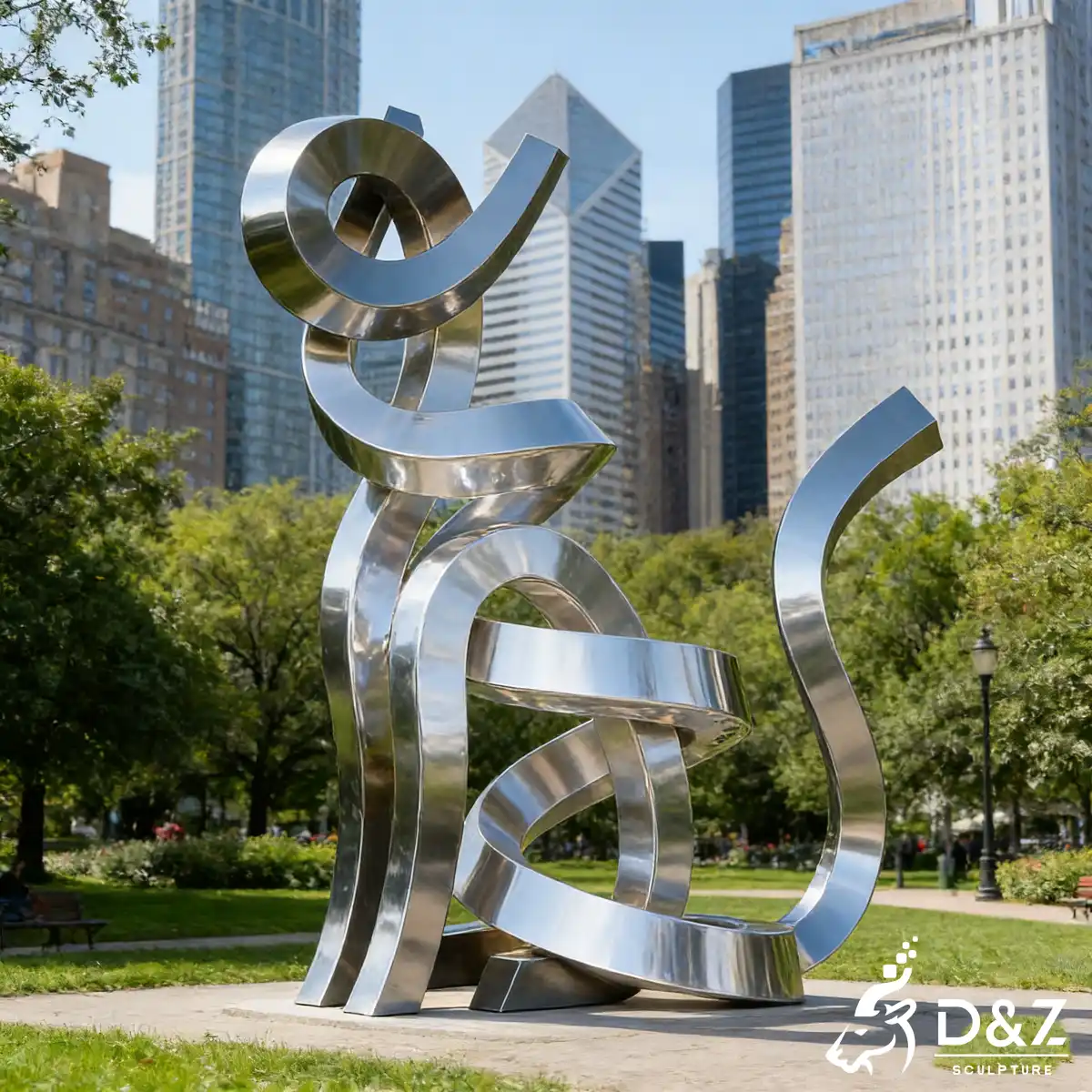 21 Abstract Metal Sculptures for Modern Outdoor Art Spaces-7 21 Abstract Metal Sculptures for Modern Outdoor Art Spaces-7
