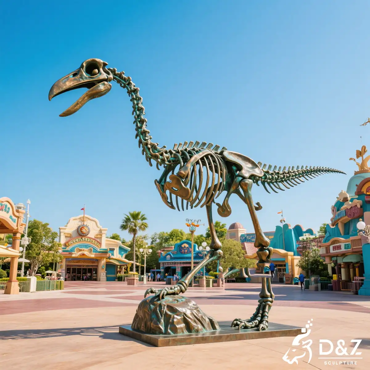 16 Metal Dinosaur Sculptures: Transform Spaces with Prehistoric Art-Archaeopteryx sculpture 16 Metal Dinosaur Sculptures: Transform Spaces with Prehistoric Art-Archaeopteryx sculpture