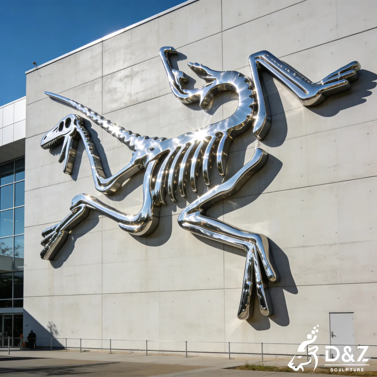 16 Metal Dinosaur Sculptures: Transform Spaces with Prehistoric Art-Archaeopteryx sculpture bone 16 Metal Dinosaur Sculptures: Transform Spaces with Prehistoric Art-Archaeopteryx sculpture bone