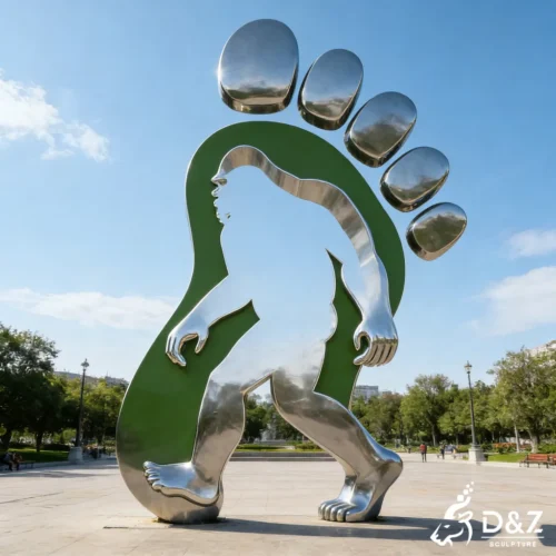 Giant Sasquatch & Bigfoot Metal Sculpture Outdoor Monster Art DZN505-1 Giant Sasquatch & Bigfoot Metal Sculpture Outdoor Monster Art DZN505-1