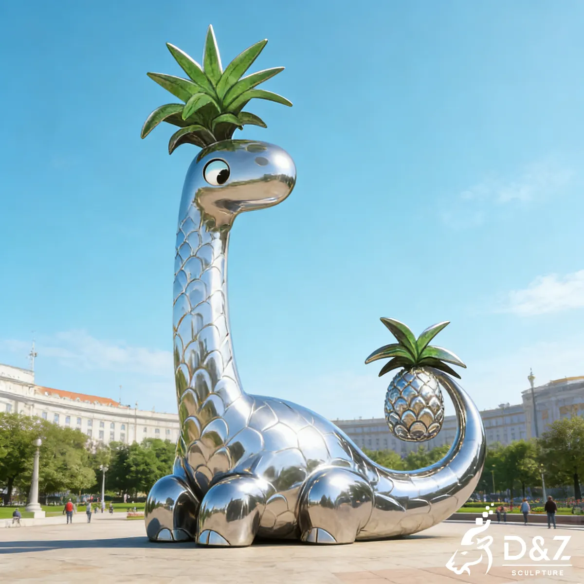 16 Metal Dinosaur Sculptures: Transform Spaces with Prehistoric Art-brachiosaurus sculpture 16 Metal Dinosaur Sculptures: Transform Spaces with Prehistoric Art-brachiosaurus sculpture