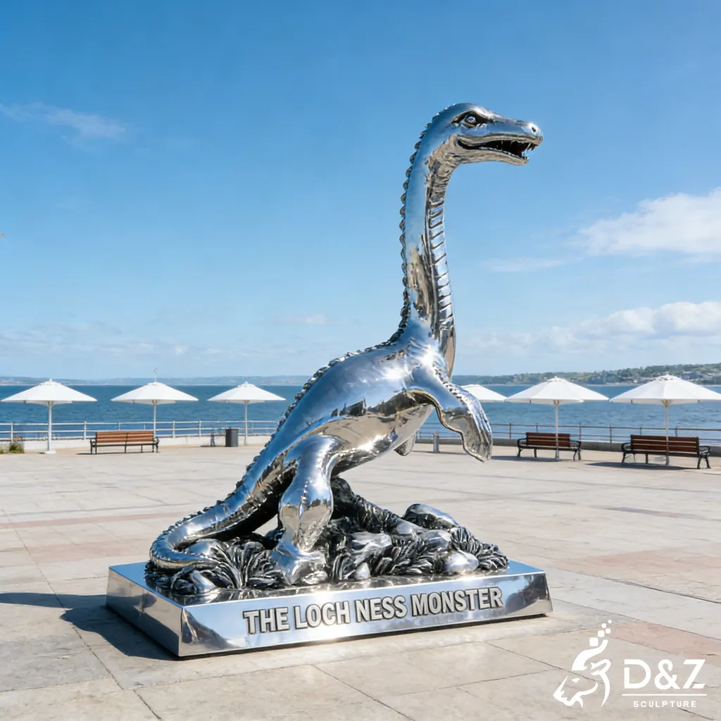 Large Metal Sea Loch Ness Monster Sculpture for Coast DZN508-7 Large Metal Sea Loch Ness Monster Sculpture for Coast DZN508-7