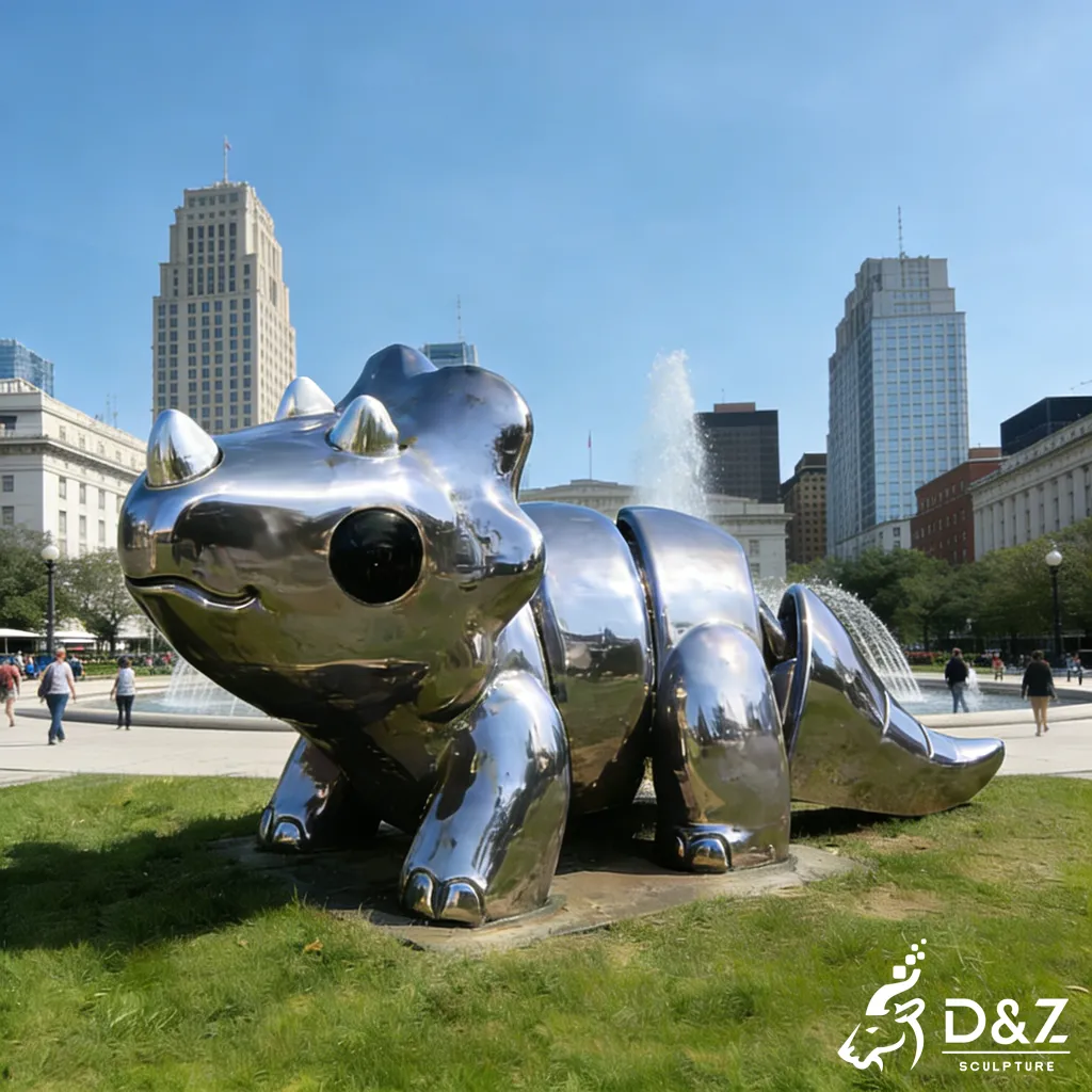 Custom Outdoor Giant Metal Dinosaur Triceratops Sculpture DZN507-9 Custom Outdoor Giant Metal Dinosaur Triceratops Sculpture DZN507-9